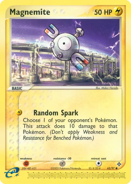 Magnemite, Pokémon card DR 62 — Dragon set