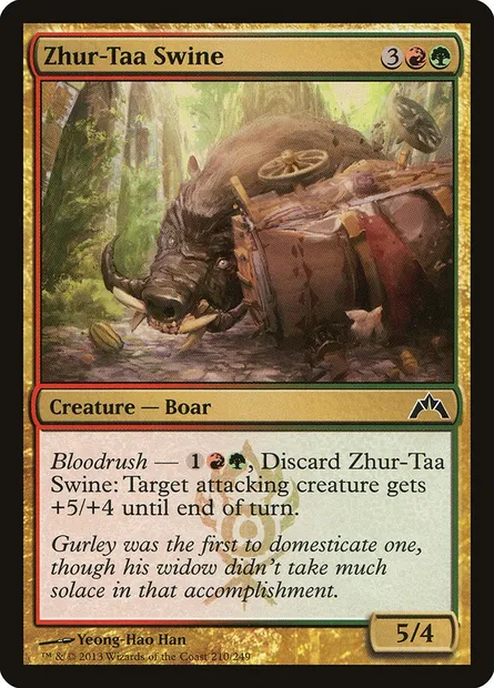 Zhur-Taa Swine, Magic card GTC 210 — Gatecrash set