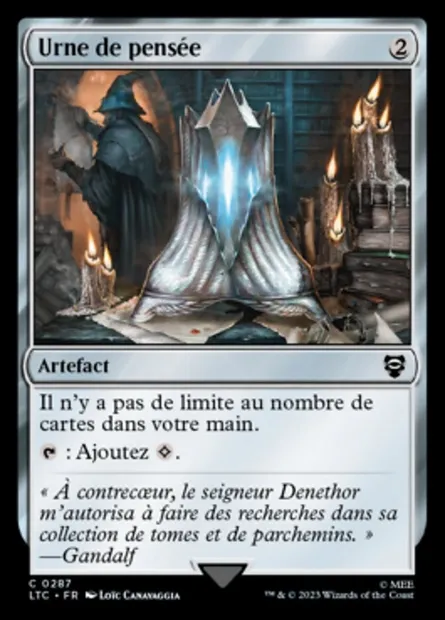 Urne de pensée, carte Magic LTC 287 — extension Tales of Middle-earth Commander
