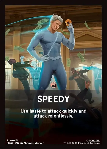 Speedy, Magic card FMSC 45 — Marvel Super Heroes Jumpstart Front Cards set
