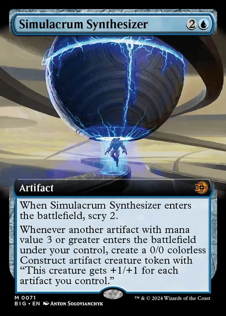 Simulacrum Synthesizer, Magic card BIG 71 — The Big Score set