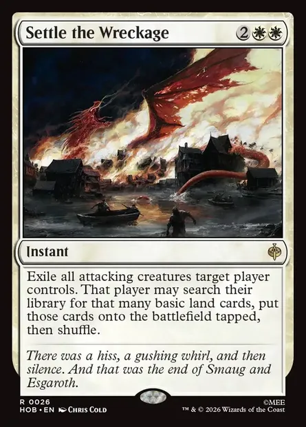 Settle the Wreckage, Magic card HOB 26 — The Hobbit set