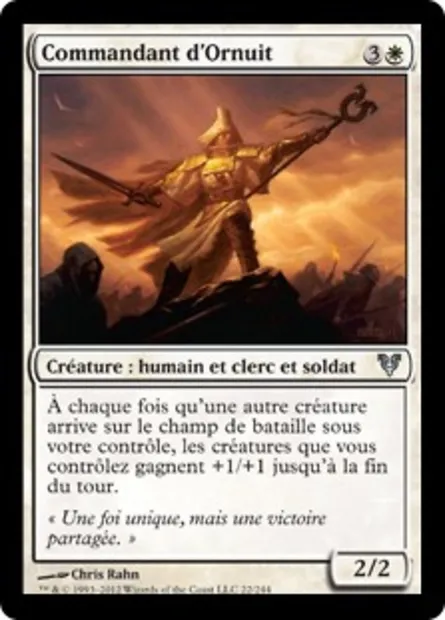 Commandant d'Ornuit, carte Magic AVR 22 — extension Avacyn ressuscitée