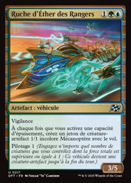 Ruche d'Éther des Rangers, carte Magic DFT 217 — extension Aetherdrift