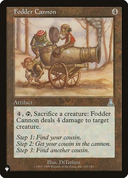 Fodder Cannon, Magic card PLST UDS-131 — The List set