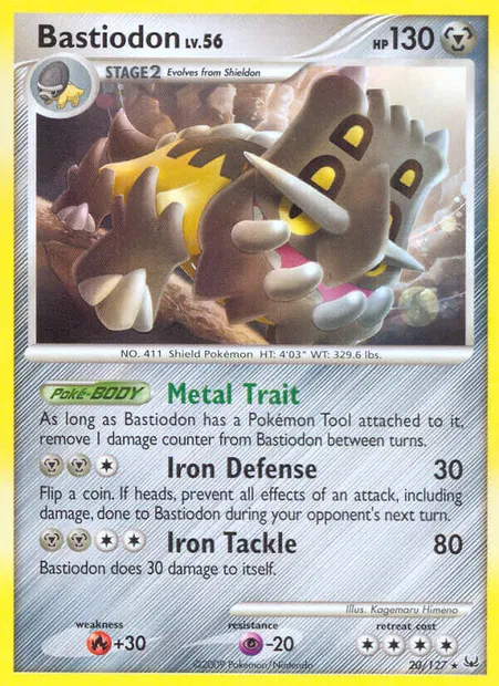 Bastiodon, Pokémon card PL 20 — Platinum set