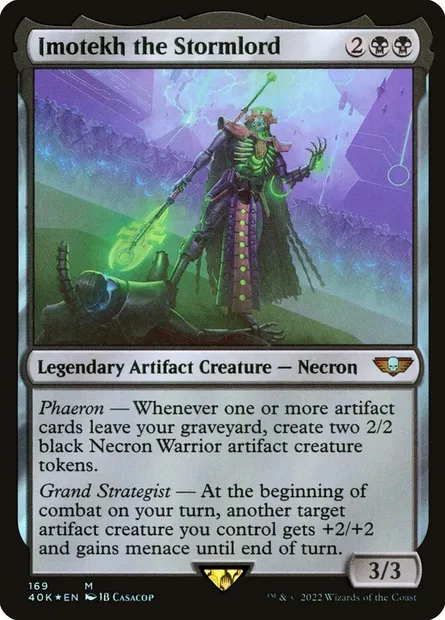 Imotekh the Stormlord, Magic card 40K 169 — Warhammer 40,000 Commander set