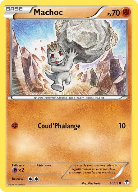 Machoc, carte Pokémon GEN 40 — extension Générations