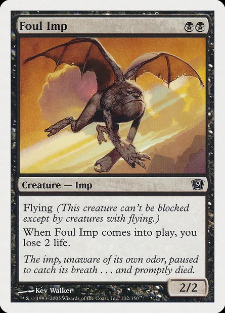 Foul Imp, Magic card 9ED 132 — Ninth Edition set