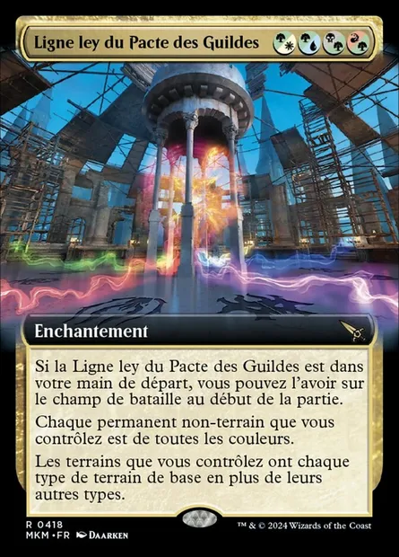 Ligne ley du Pacte des Guildes, carte Magic MKM 418 — extension Murders at Karlov Manor