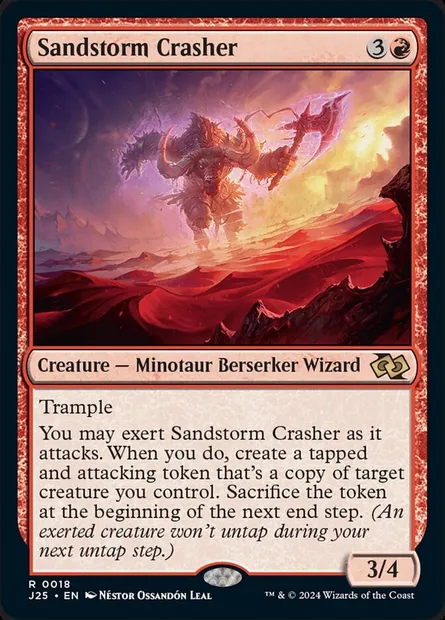 Sandstorm Crasher, Magic card J25 18 — Foundations Jumpstart set