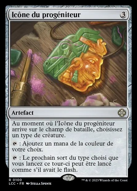Icône du progéniteur, carte Magic LCC 100 — extension The Lost Caverns of Ixalan Commander