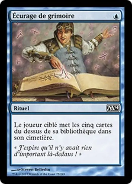 Écurage de grimoire, carte Magic M14 75 — extension Magic 2014