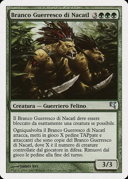 Nacatl War-Pride, Magic card PSAL L38 — Salvat 2005 set