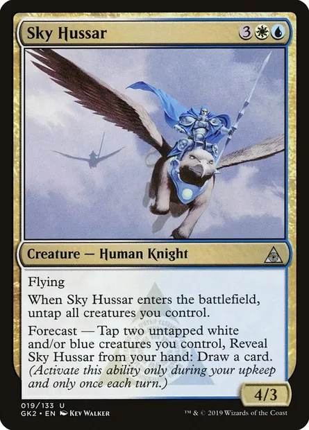 Sky Hussar, Magic card GK2 19 — RNA Guild Kit set