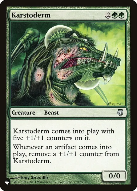 Karstoderm, Magic card PLST DST-77 — The List set