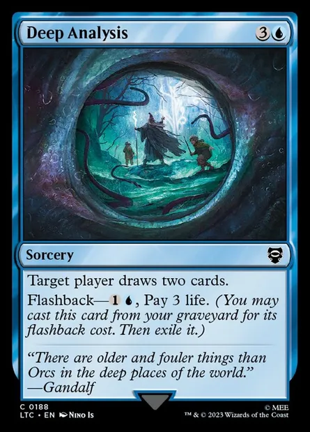 Deep Analysis, Magic card LTC 188 — Tales of Middle-earth Commander set