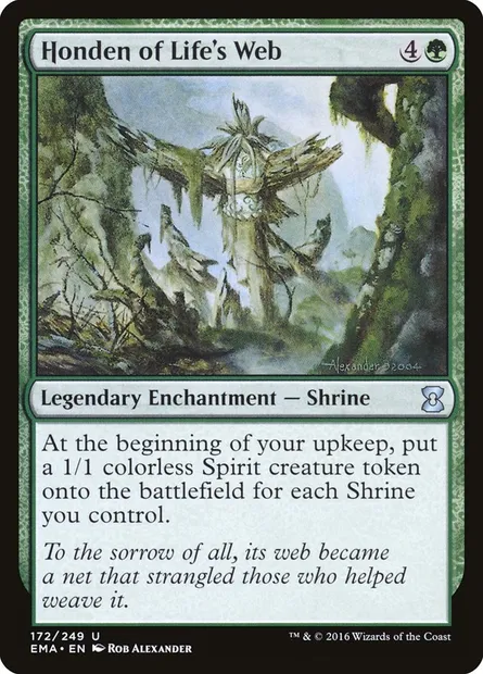 Honden of Life's Web, Magic card EMA 172 — Eternal Masters set