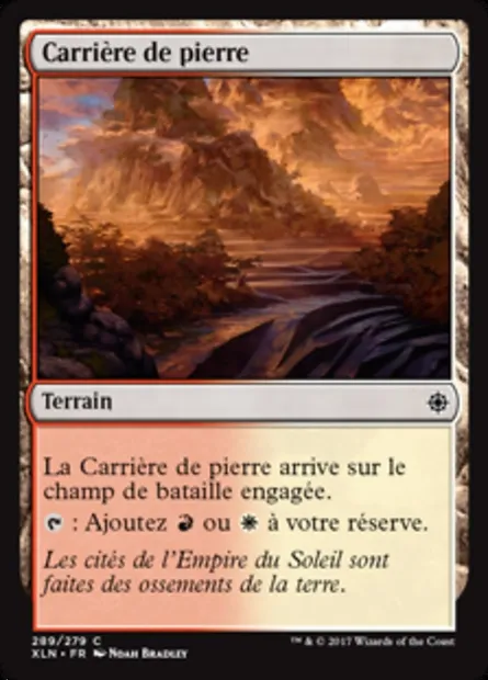 Carrière de pierre, carte Magic XLN 289 — extension Ixalan