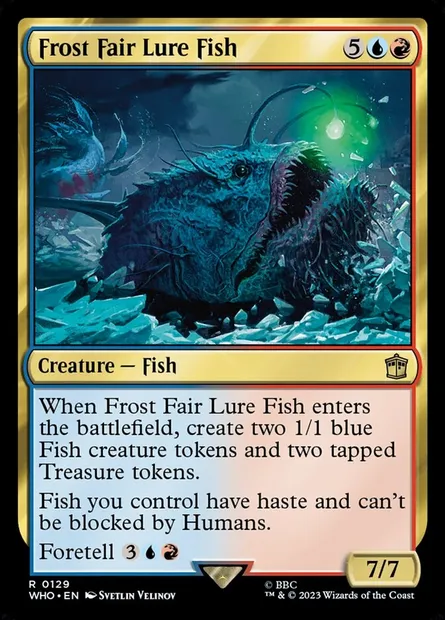 Frost Fair Lure Fish, Magic card WHO 129 — Doctor Who set