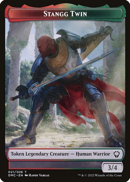 Stangg Twin, Magic card TDMU 21 — Dominaria United Tokens set