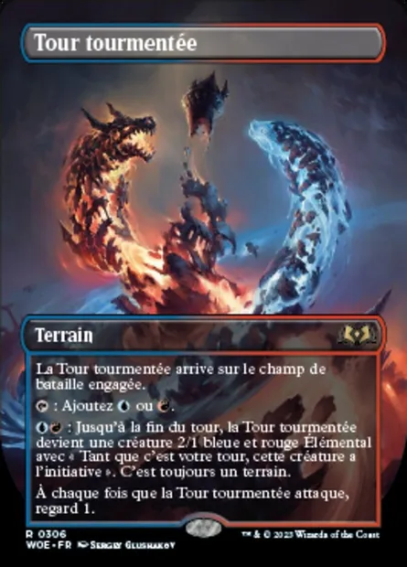 Tour tourmentée, carte Magic WOE 306 — extension Wilds of Eldraine