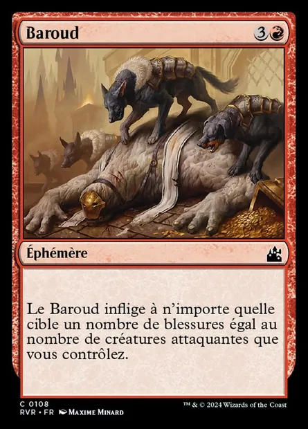 Baroud, carte Magic RVR 108 — extension Ravnica Remastered
