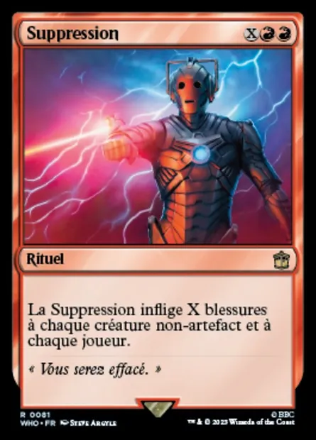 Delete, carte Magic WHO 81 — extension Doctor Who