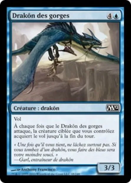 Drakôn des gorges, carte Magic M12 48 — extension Magic 2012