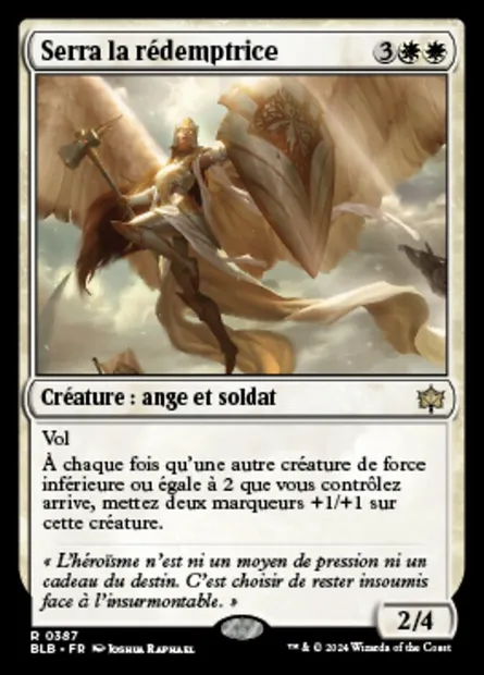 Serra la rédemptrice, carte Magic BLB 387 — extension Bloomburrow