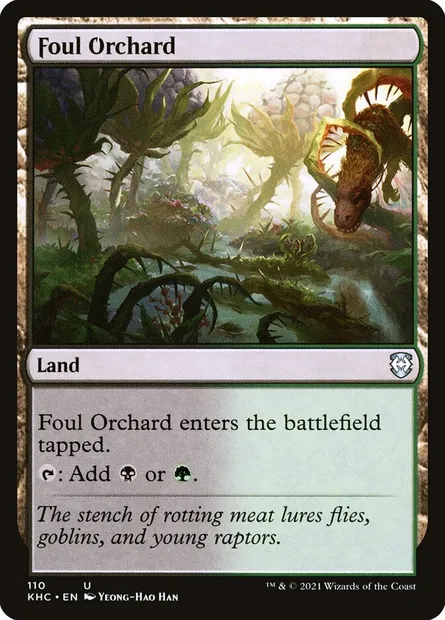 Foul Orchard, Magic card KHC 110 — Kaldheim Commander set