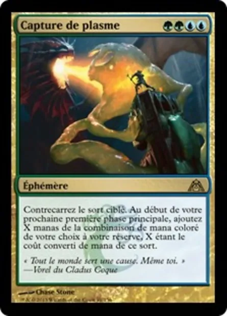 Capture de plasme, carte Magic DGM 91 — extension Le labyrinthe du dragon