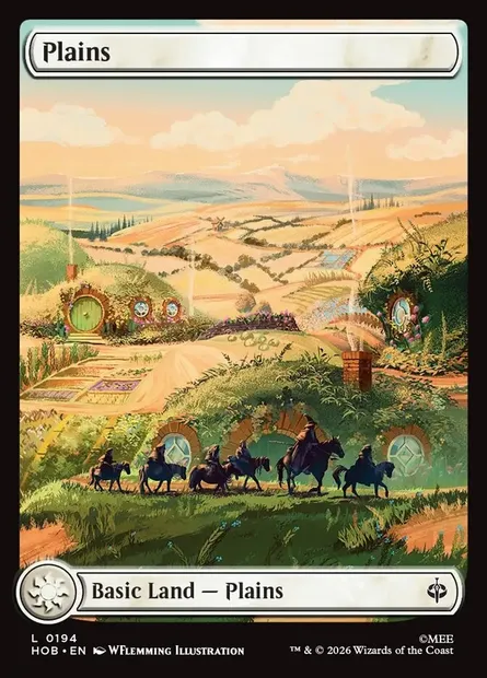 Plains, Magic card HOB 194 — The Hobbit set
