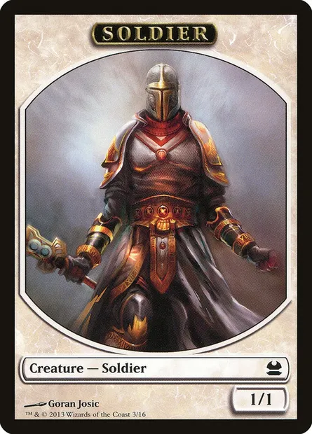 Soldier, Magic card TMMA 3 — Modern Masters Tokens set