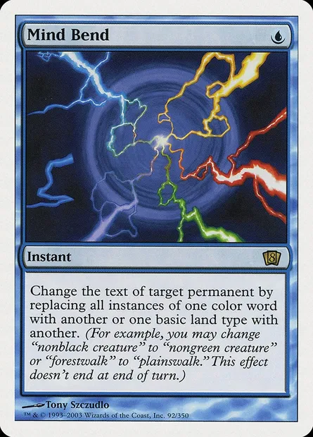 Mind Bend, Magic card 8ED 92 — Eighth Edition set