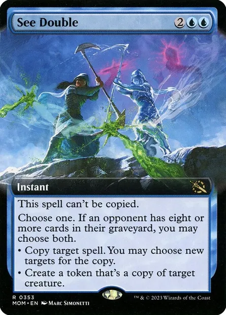 See Double, Magic card MOM 353 — March of the Machine set