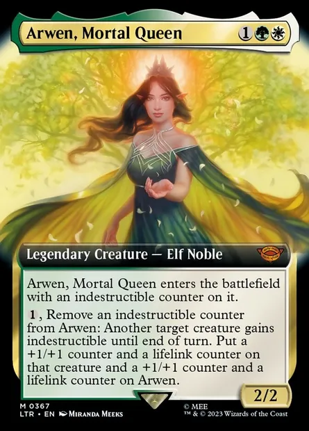 Arwen, Mortal Queen, Magic card LTR 367 — The Lord of the Rings: Tales of Middle-earth set