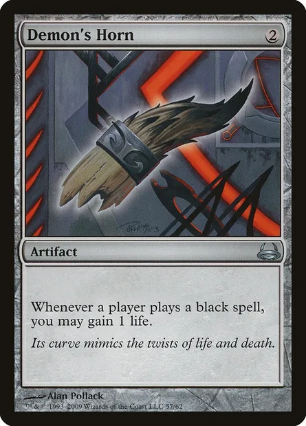 Demon's Horn, Magic card DDC 57 — Duel Decks: Divine vs. Demonic set