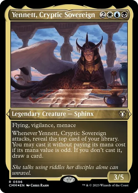 Yennett, Cryptic Sovereign, Magic card CMM 596 — Commander Masters set
