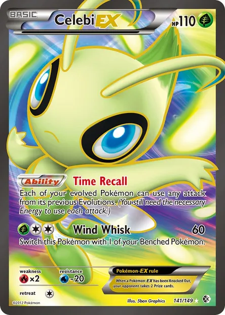 Celebi-EX, Pokémon card BCR 141 — Boundaries Crossed set