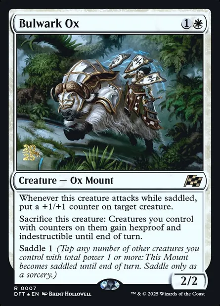 Bulwark Ox, Magic card PDFT 7s — Aetherdrift Promos set