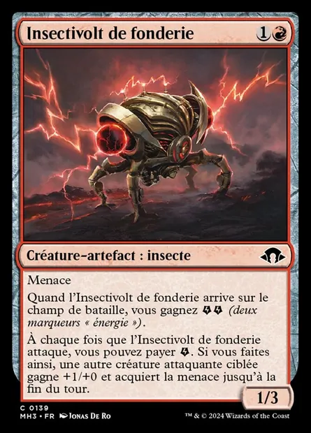 Insectivolt de fonderie, carte Magic MH3 139 — extension Modern Horizons 3