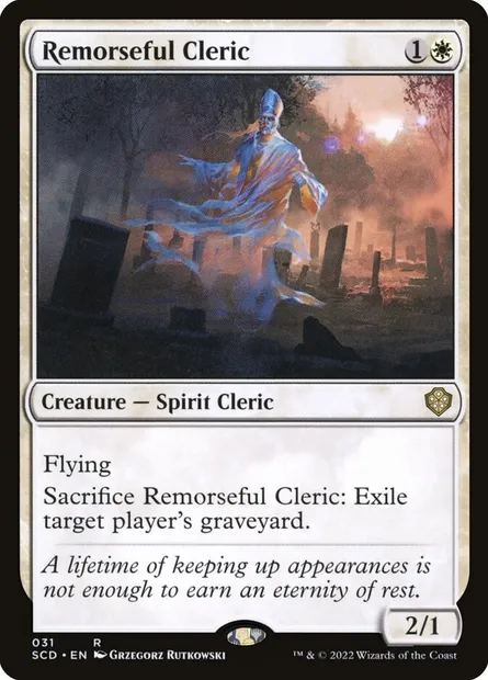 Clerc pénitent, carte Magic SCD 31 — extension Starter Commander Decks