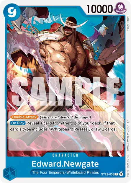Edward.Newgate, One Piece card ST22-003 — Ace & Newgate set