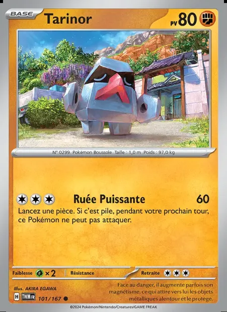 Tarinor, carte Pokémon TWM 101 — extension Mascarade Crépusculaire