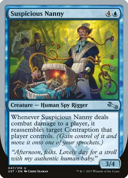 Suspicious Nanny, Magic card UST 47 — Unstable set