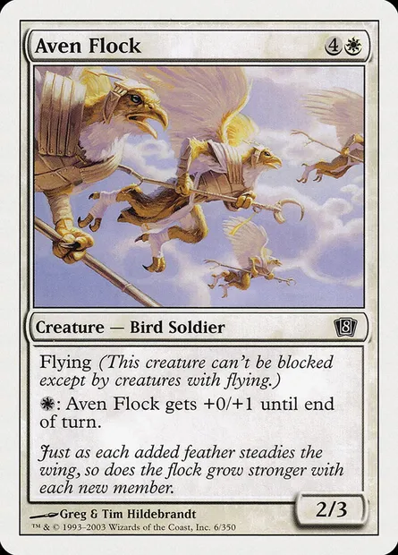 Aven Flock, Magic card 8ED 6 — Eighth Edition set