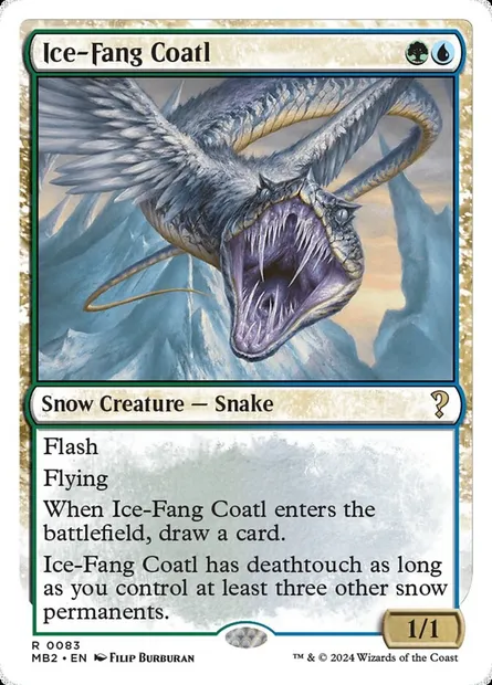 Ice-Fang Coatl, Magic card MB2 83 — Mystery Booster 2 set