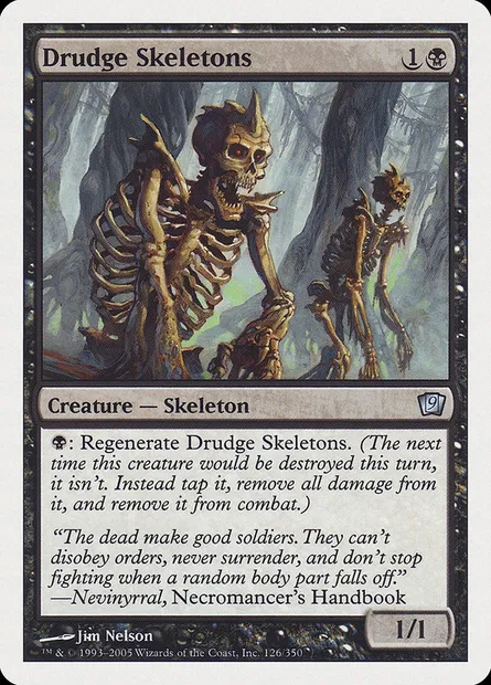 Drudge Skeletons, Magic card 9ED 126 — Ninth Edition set