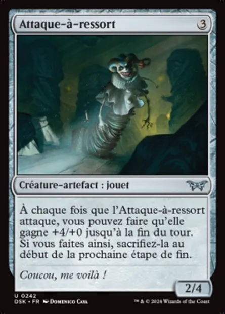 Attaque-à-ressort, carte Magic DSK 242 — extension Duskmourn: House of Horror